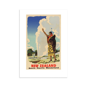 South Pacific Wonderland NZ A4 Print