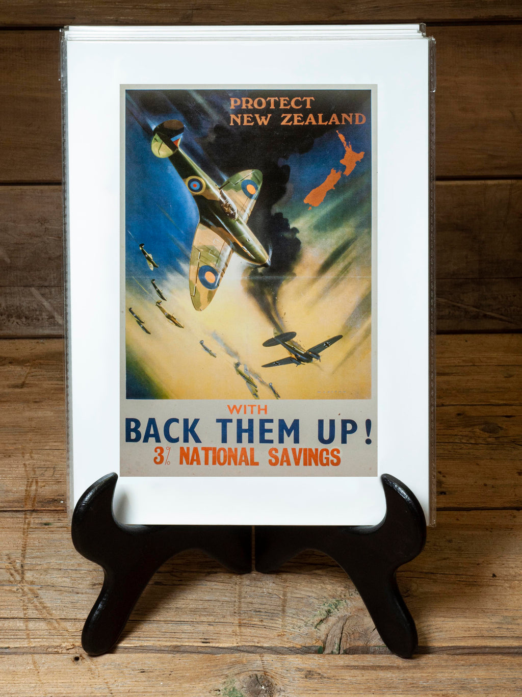Back Them Up Fighter NZ A4 Print