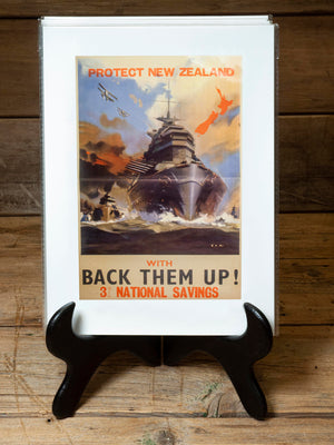 Back Them Up Ship NZ A4 Print