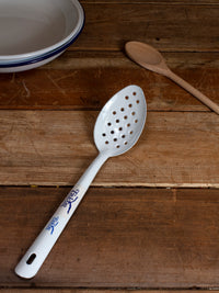 Dishy enamel perforated spoon 30cm