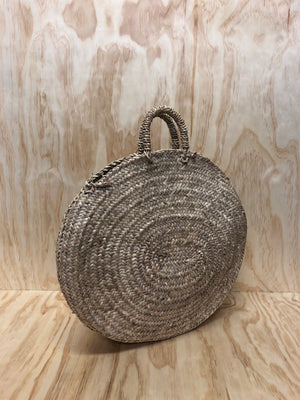 Round Market Basket with Sisal Handle