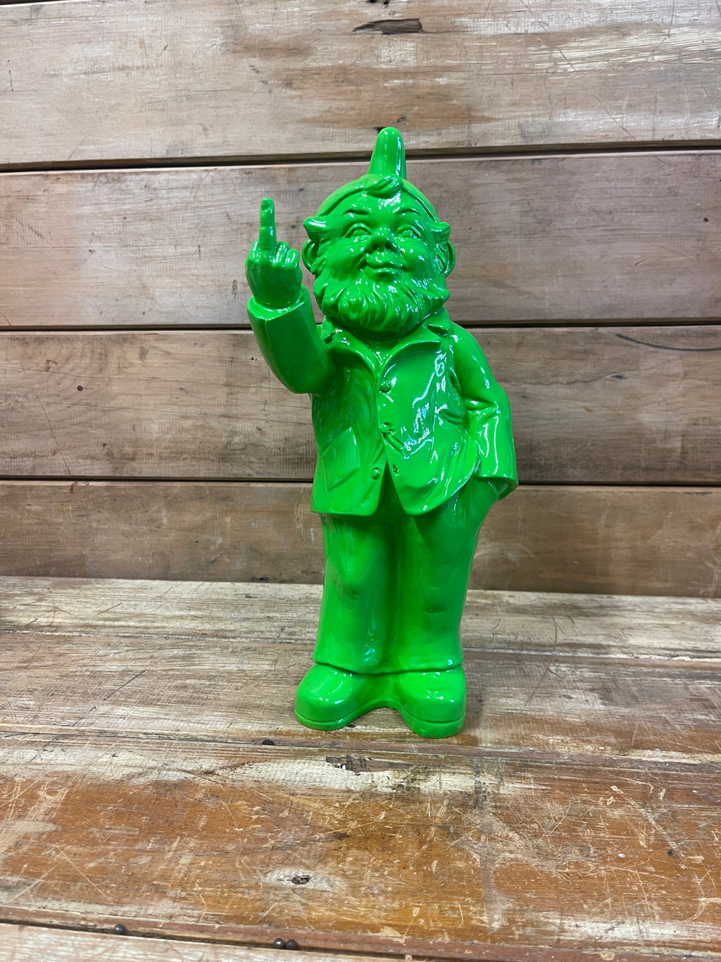 Gnome with Finger - Green