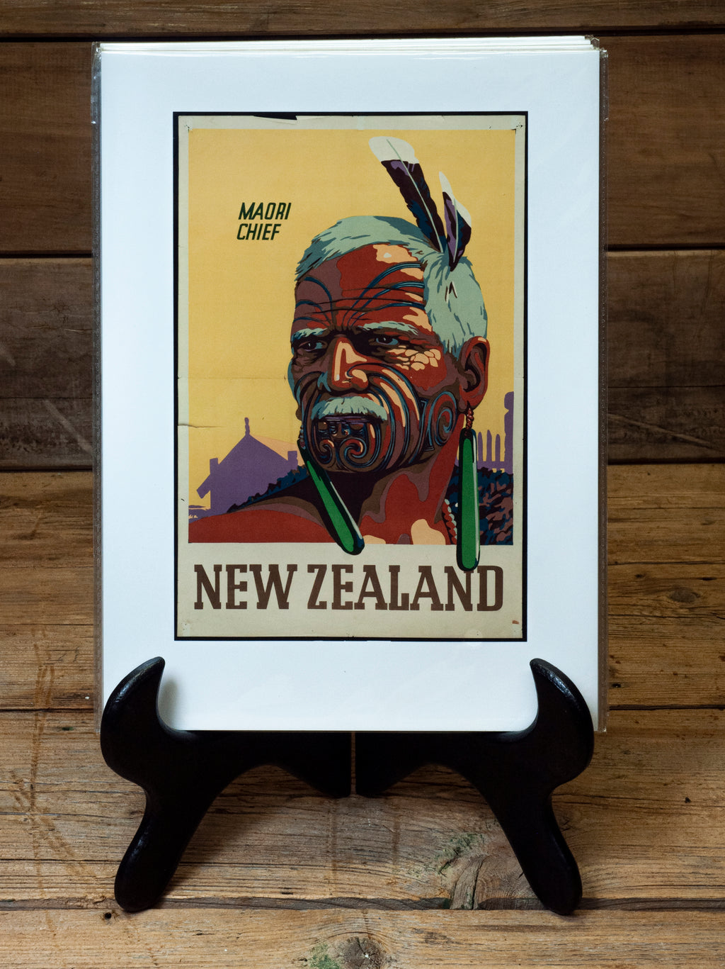 Maori Chief NZ A4 Print