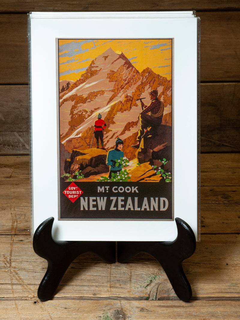 Mt Cook New Zealand A4 Print