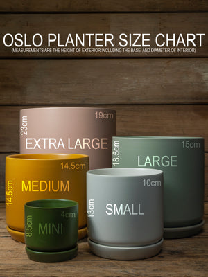 Oslo Planter - Ice White - Small
