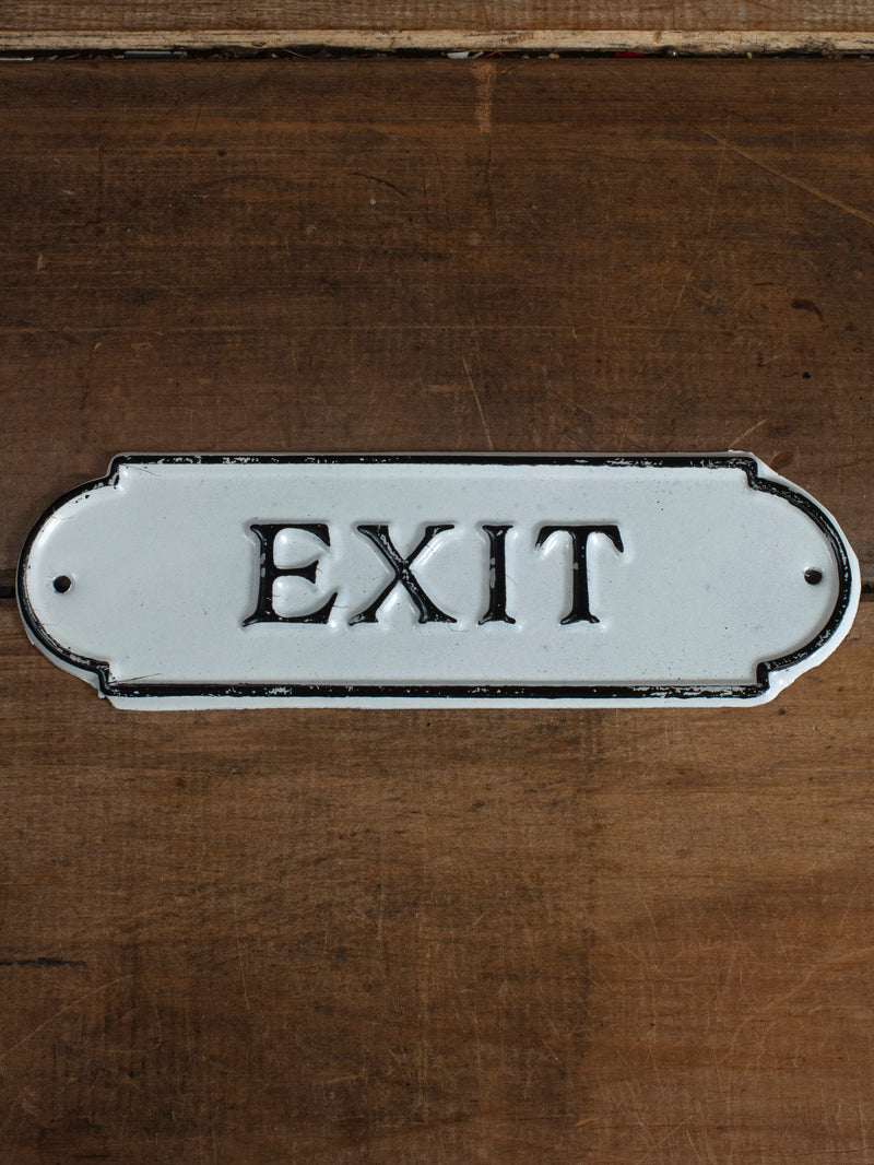 Enamel Exit Sign