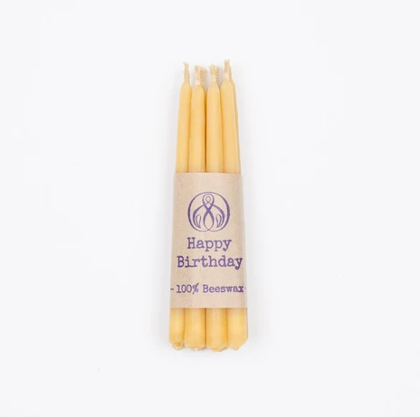 Beeswax Candles - 10 x  (9mm x 150mm)