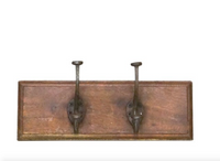 Wooden Hook Board - 2 Hooks