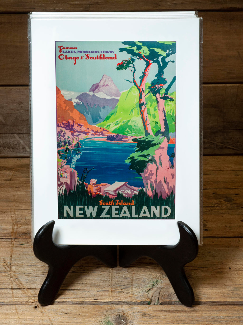 South Island NZ A4 Print